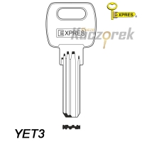 Expres 106 - klucz surowy mosiężny - YET3
